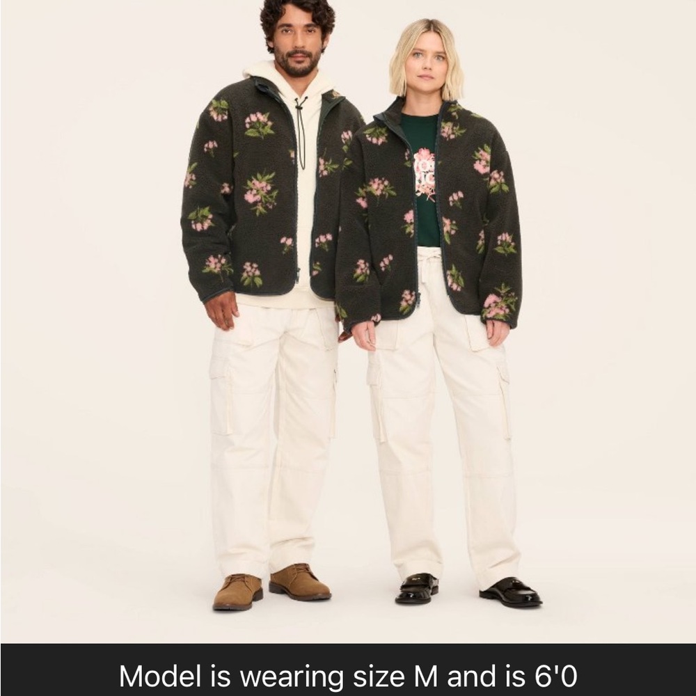 NWT Woolrich x Target Floral Fleece Zip Up